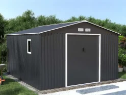 Abrigo De Jardim Archer Em Aco Galvanizado Cinzento - 12,99 M