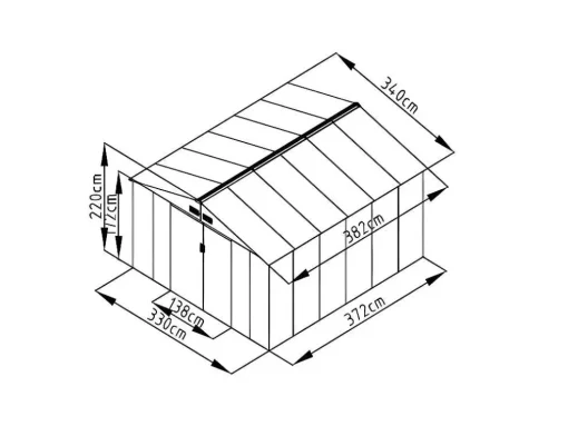 Abrigo De Jardim Archer Em Aco Galvanizado Cinzento - 12,99 M