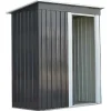 Abrigo De Jardim Em Aco Galvanizado Cinza 1,1 M - Biron