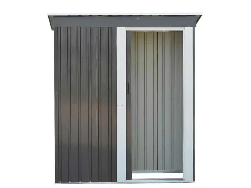 Abrigo De Jardim Em Aco Galvanizado Cinza 1,1 M - Biron