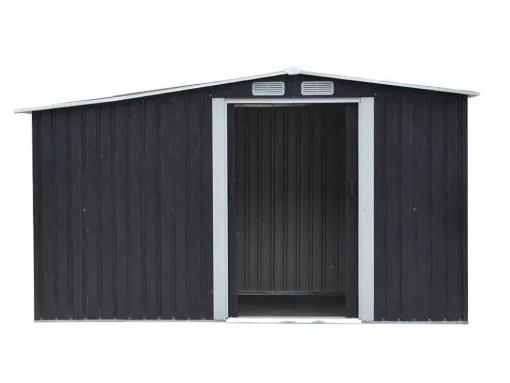 Abrigo De Jardim Em Aco Galvanizado Cinza 6 M - Lery