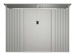 Abrigo De Jardim Em Aco Galvanizado Cinza 3,23 M - Folco
