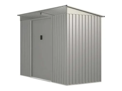 Abrigo De Jardim Em Aco Galvanizado Cinza 3,23 M - Folco