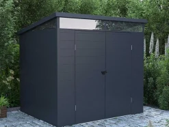 Abrigo De Jardim Em Resina Cinzento Antracite 4 M Com Soalho - Minaro