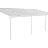 Abrigo Para Carro De Parede Em Aluminio 18,8 M Branco Alvaro
