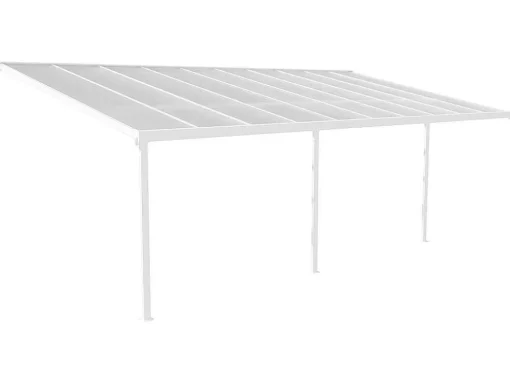 Abrigo Para Carro De Parede Em Aluminio 18,8 M Branco Alvaro