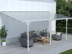 Abrigo Para Carro De Parede Em Aluminio 18,8 M Branco Alvaro