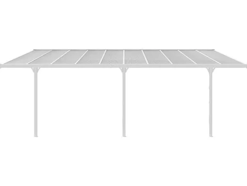 Abrigo Para Carro De Parede Em Aluminio 18,8 M Branco Alvaro
