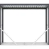 Abrigo Para Lenha Em Aco Galvanizado Efeito Madeira 4,9 Esteres De 4,1 M3 Dimensoes C.242 X L.89 X A.190 Cm - Winwood