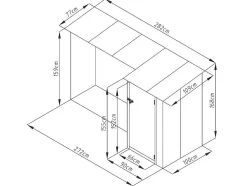 Abrigo Para Lenha Metal Com Arrumação Em Aco Galvanizado 3,49 M3, 2 Esteres, C282 X L109 X A168 Cm - Dorwood