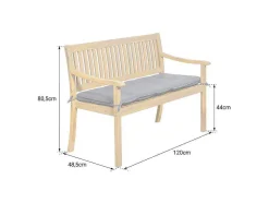 Acacia Bench Similan - Almofadas De Creme