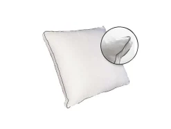 Almofada Sensacao Penas Em Percal De Algodao 91 Fios/Cm 50 X 70 Cm 700 G Branco - Auxence