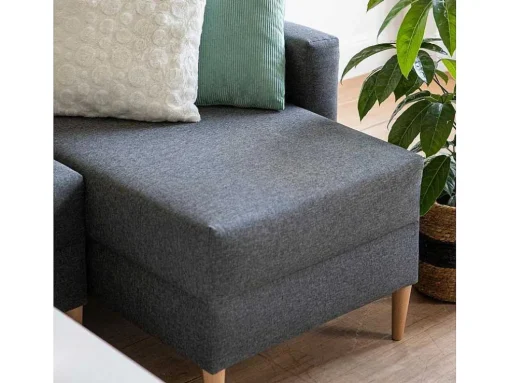 Antoni 3 Lugares Sofá-Cama De Canto Antoni Cinza