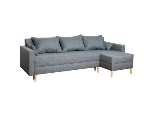 Antoni 3 Lugares Sofá-Cama De Canto Antoni Cinza