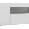Aparador Com 2 Portas E 1 Gaveta Em Branco Lacado - Altair