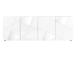 Aparador Com 4 Portas Lacado A Branco - Cantiano