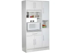 Aparador De Cozinha Mady - 5 Portas & 1 Gaveta - Branco