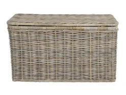 Arca De Arrumação Em Kubu De C100 X L55 X A55 Cm Cor Cinza Natural - Timgad
