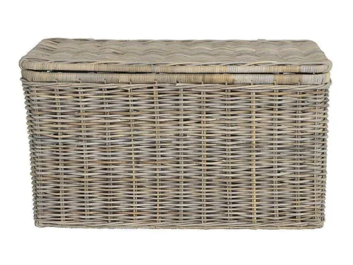 Arca De Arrumação Em Kubu De C100 X L55 X A55 Cm Cor Cinza Natural - Timgad