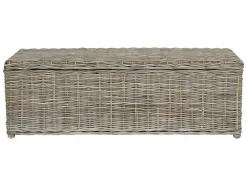 Arca De Arrumação Em Kubu De C130 X L45 X A44 Cm Cor Cinza Natural - Gao