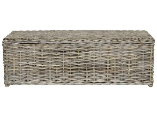 Arca De Arrumação Em Kubu De C130 X L45 X A44 Cm Cor Cinza Natural - Gao