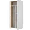 Armário Com 2 Portas Disponivel Em Carvalho E Branco - C95Cm - Sonia