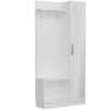 Armário De Entrada Orion, Branco, 80X32X173 Cm, Epikasa