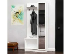 Armário De Entrada Orion, Branco, 80X32X173 Cm, Epikasa