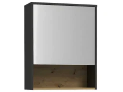 Armário De Parede De Casa De Banho Cor Antracite De 60 Cm - Yangra