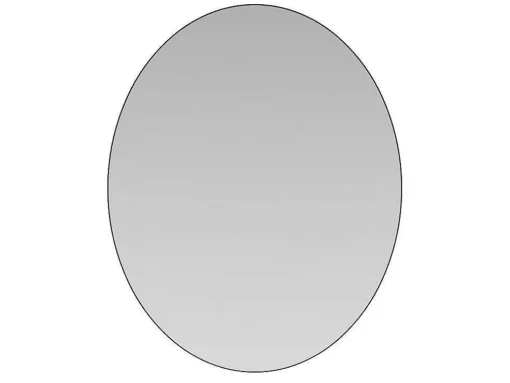 Armário De Parede Oval Com Espelho Preto - Ruri