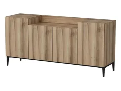 Armário Multiusos Ellaria, Noz, 160X42X75 Cm, Epikasa