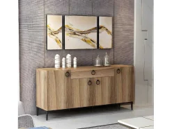 Armário Multiusos Gloria, Noz, 160X42X75 Cm, Epikasa