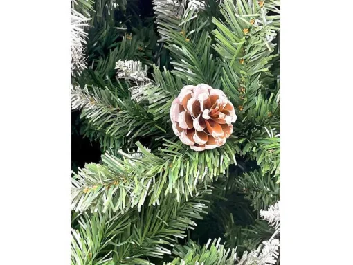 Arvore De Natal Luxuosa 210 Cm Efeito Neve