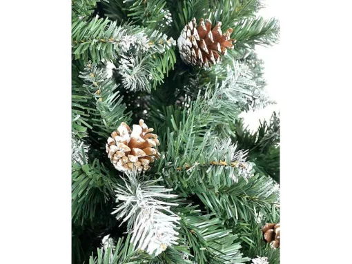 Arvore De Natal Luxuosa 210 Cm Efeito Neve