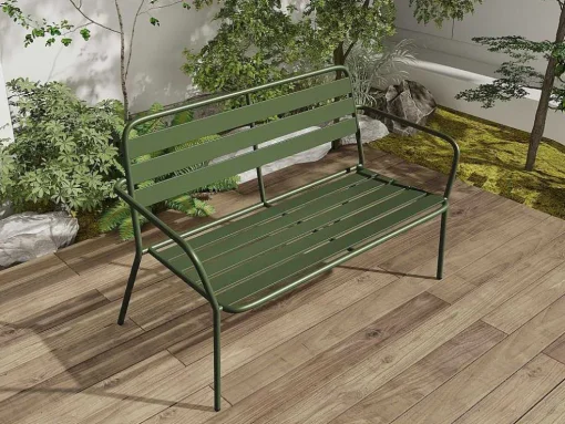 Banco De Jardim Em Metal Caqui - Mirmande