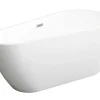 Banheira Clássica Assimetrica De 240 L Dimensoes 160 X 80 X 59 Cm Cor Branco Em Acrilico - Lepine