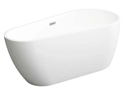 Banheira Clássica Assimetrica De 240 L Dimensoes 160 X 80 X 59 Cm Cor Branco Em Acrilico - Lepine
