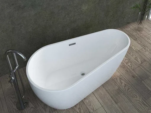 Banheira Clássica Assimetrica De 240 L Dimensoes 160 X 80 X 59 Cm Cor Branco Em Acrilico - Lepine