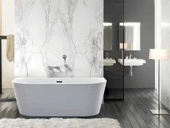 Banheira Clássica De 200 L Dimensoes 150X75X58 Cm Cor Branca - Divina