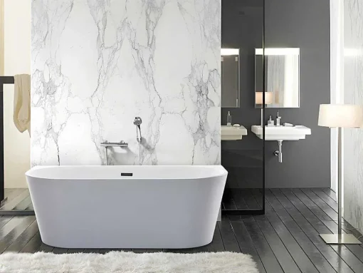 Banheira Clássica De 200 L Dimensoes 150X75X58 Cm Cor Branca - Divina