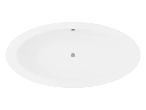 Banheira Clássica Oval 251 L, 185X90X58 Cm, Acrilico Branco - Marmati