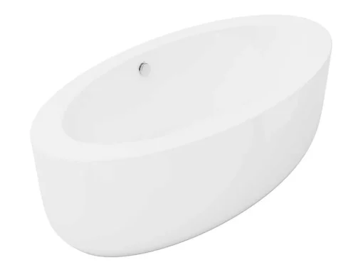 Banheira Clássica Oval 251 L, 185X90X58 Cm, Acrilico Branco - Marmati
