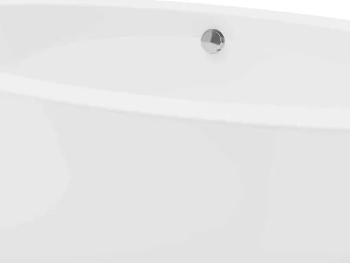 Banheira Clássica Oval 251 L, 185X90X58 Cm, Acrilico Branco - Marmati