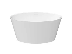 Banheira Clássica Redonda Em Acrilico, Branco Fosco, 354 L, 135 X 135 X 60 Cm - Losana