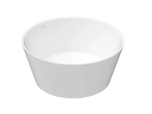 Banheira Clássica Redonda Em Acrilico, Branco Fosco, 354 L, 135 X 135 X 60 Cm - Losana