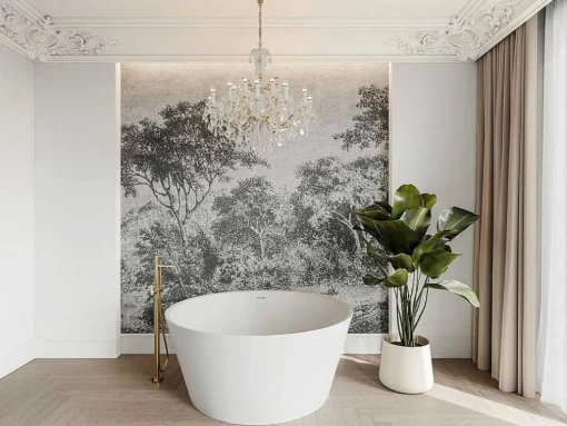 Banheira Clássica Redonda Em Acrilico, Branco Fosco, 354 L, 135 X 135 X 60 Cm - Losana