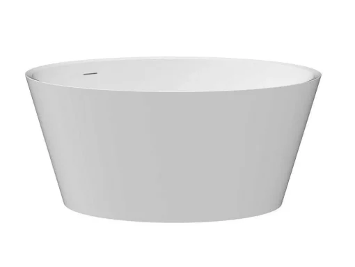 Banheira Clássica Redonda Em Acrilico, Branco Fosco, 354 L, 135 X 135 X 60 Cm - Losana