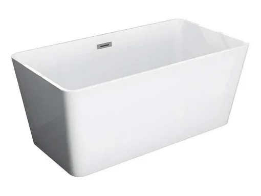 Banheira Clássica Retangular De 208 L Dimensoes 150 X 70 X 55 Cm Cor Branco Em Acrilico - Spicara