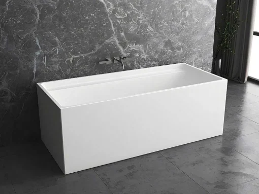 Banheira Clássica Retangular De 232 L Dimensoes 150 X 75 X 60 Cm Cor Branco Em Acrilico - Aspius