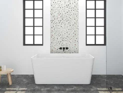 Banheira Clássica Retangular De 208 L Dimensoes 150 X 70 X 55 Cm Cor Branco Em Acrilico - Spicara